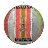 Ontspannen Konijn Vector Kunstwerk Print Design Dartbord (Voorkant)