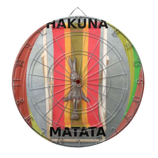 Ontspannen Konijn Vector Kunstwerk Print Design Dartbord (Voorkant)