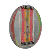 Ontspannen Konijn Vector Kunstwerk Print Design Dartbord (Voorkant Links)