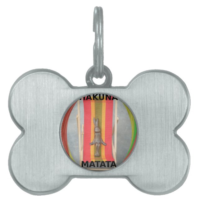 Ontspannen Konijn Vector Kunstwerk Print Design Huisdieren Naamplaatje (voorkant)