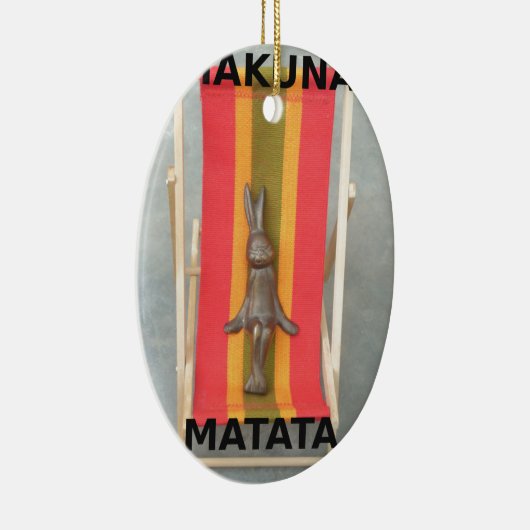 Ontspannen Konijn Vector Kunstwerk Print Design Keramisch Ornament (Rechts)