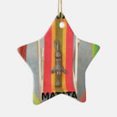 Ontspannen Konijn Vector Kunstwerk Print Design Keramisch Ornament (Rechts)