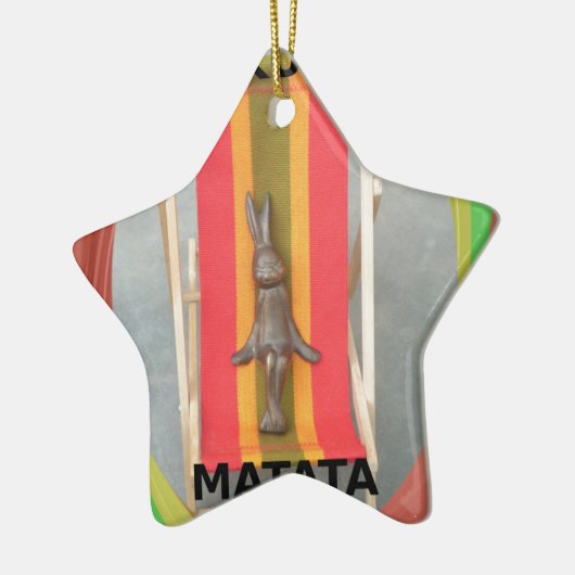 Ontspannen Konijn Vector Kunstwerk Print Design Keramisch Ornament (Links)