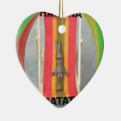 Ontspannen Konijn Vector Kunstwerk Print Design Keramisch Ornament (Rechts)