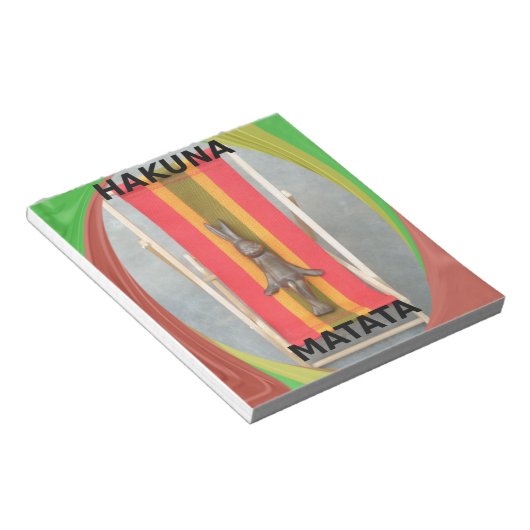 Ontspannen Konijn Vector Kunstwerk Print Design Notitieblok (Schuin)