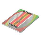 Ontspannen Konijn Vector Kunstwerk Print Design Notitieblok (Linkerzijde)