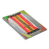 Ontspannen Konijn Vector Kunstwerk Print Design Notitieboek (Rechterzijde)