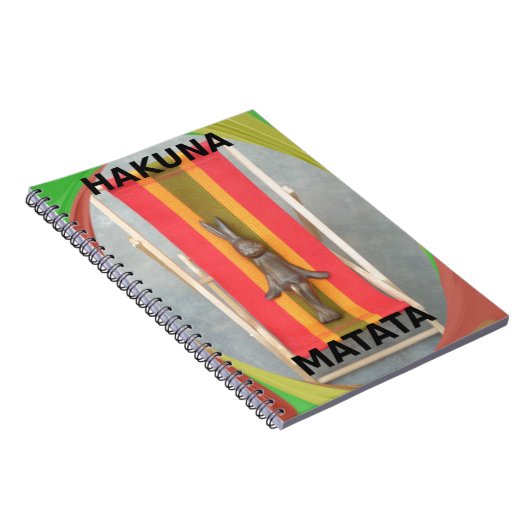 Ontspannen Konijn Vector Kunstwerk Print Design Notitieboek (Rechterzijde)