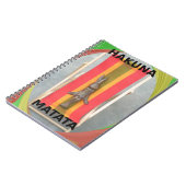 Ontspannen Konijn Vector Kunstwerk Print Design Notitieboek (Linkerzijde)