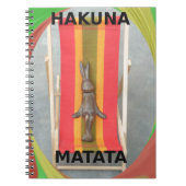 Ontspannen Konijn Vector Kunstwerk Print Design Notitieboek (Voorkant)