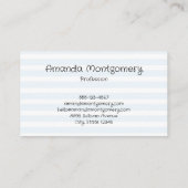 Ontspannen lachende luiaard zitten met gekruiste b visitekaartje (Achterkant)