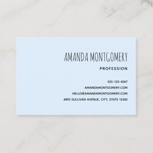 Ontspannen lachende luiaard zitten met gekruiste b visitekaartje (Achterkant)