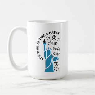 Ontspannen leuke gevulde chill vibes neem een pauz koffiemok