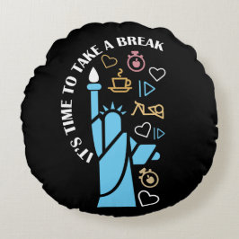 Ontspannen leuke gevulde chill vibes neem een pauz rond kussen