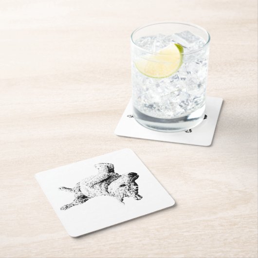 Ontspannen lijnen van Humor Kartonnen Onderzetters (Insitu)