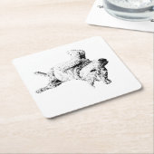 Ontspannen lijnen van Humor Kartonnen Onderzetters (Schuin)