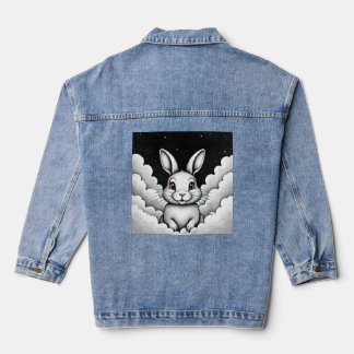 Ontspannen luchtvibes Hemelse Bunny Denim Jacket