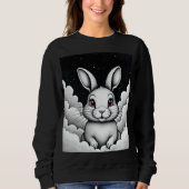 Ontspannen luchtvibes Hemelse Bunny Trui (Voorkant)