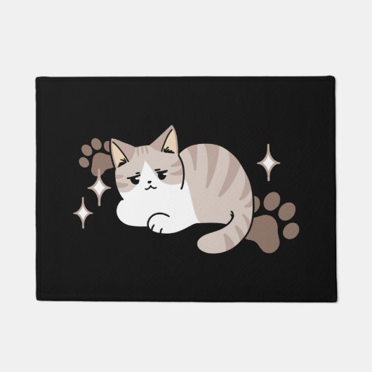 Ontspannen & Luie Vibes voor Cat Lovers Design Deurmat (Voorkant)