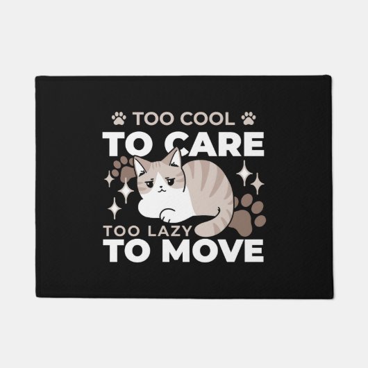 Ontspannen & Luie Vibes voor Cat Lovers Design Deurmat (Voorkant)