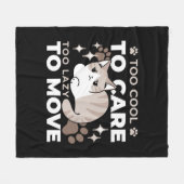Ontspannen & Luie Vibes voor Cat Lovers Design Fleece Deken (Voorkant (Horizontaal))