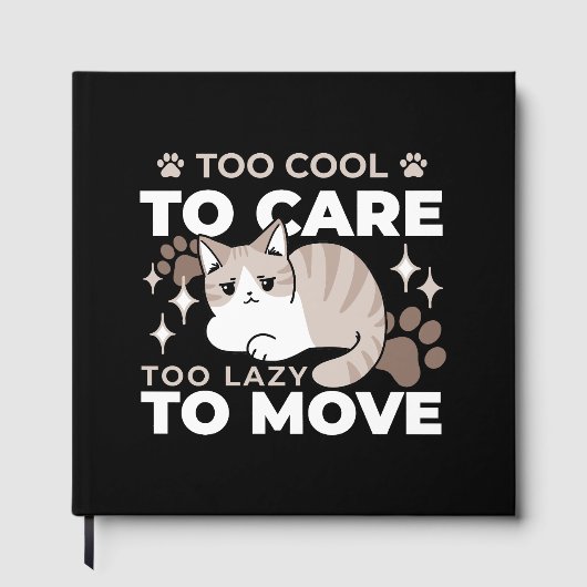 Ontspannen & Luie Vibes voor Cat Lovers Design Gastenboek (Voorkant)