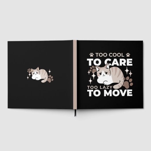 Ontspannen & Luie Vibes voor Cat Lovers Design Gastenboek (Volledig)