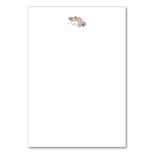 Ontspannen & Luie Vibes voor Cat Lovers Design Kaart (Achterkant)