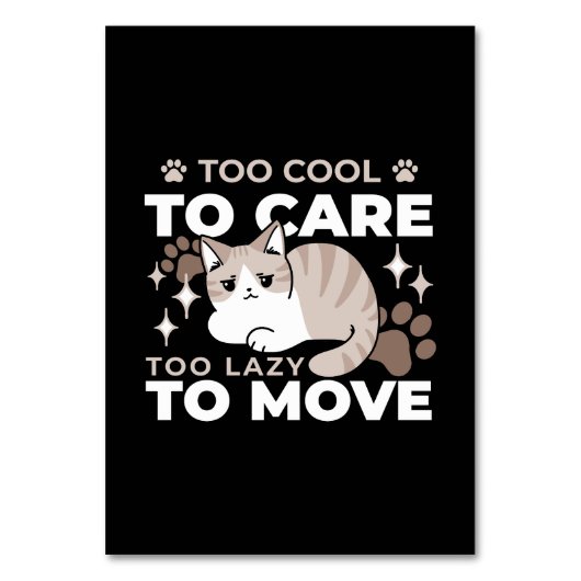 Ontspannen & Luie Vibes voor Cat Lovers Design Kaart (Voorkant)