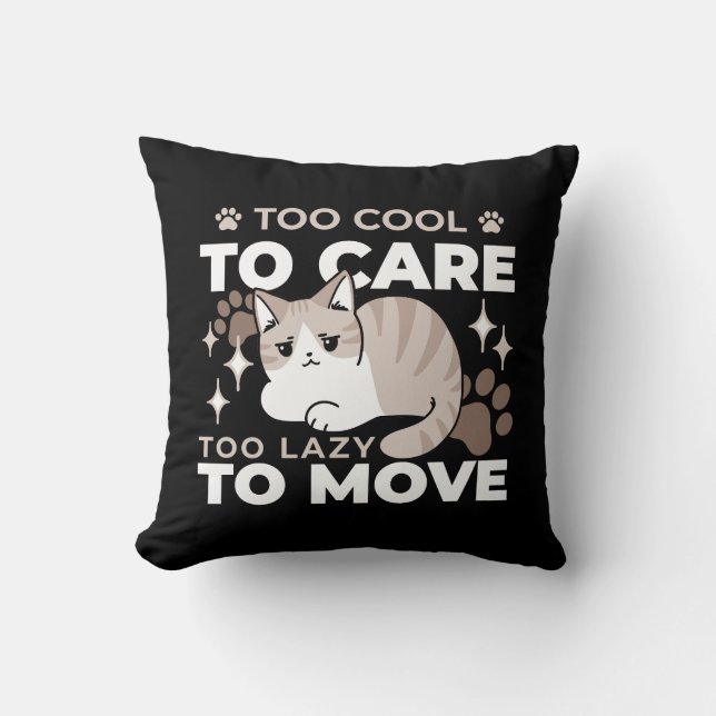 Ontspannen & Luie Vibes voor Cat Lovers Design Kussen (Voorkant)
