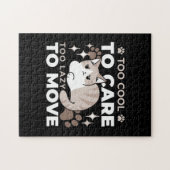 Ontspannen & Luie Vibes voor Cat Lovers Design Legpuzzel (Horizontaal)