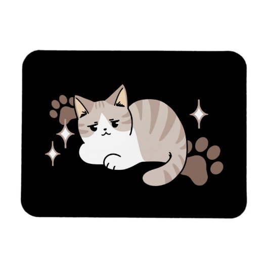 Ontspannen & Luie Vibes voor Cat Lovers Design Magneet (Horizontaal)
