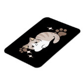 Ontspannen & Luie Vibes voor Cat Lovers Design Magneet (Linkerzijde)