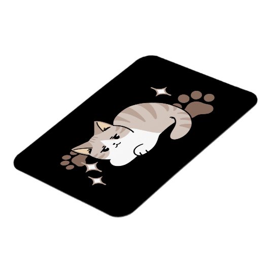 Ontspannen & Luie Vibes voor Cat Lovers Design Magneet (Linkerzijde)