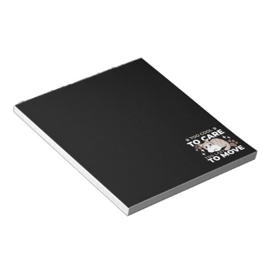 Ontspannen & Luie Vibes voor Cat Lovers Design Notitieblok (Schuin)