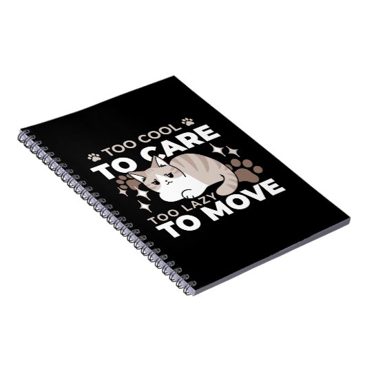 Ontspannen & Luie Vibes voor Cat Lovers Design Notitieboek (Rechterzijde)