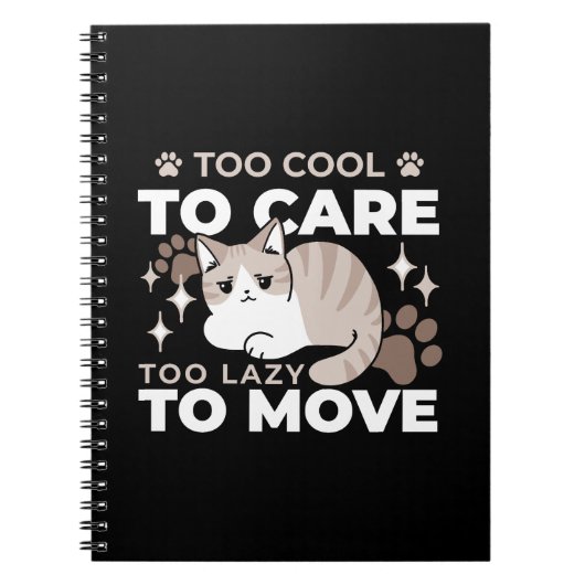 Ontspannen & Luie Vibes voor Cat Lovers Design Notitieboek (Voorkant)