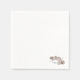 Ontspannen & Luie Vibes voor Cat Lovers Design Servet