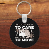 Ontspannen & Luie Vibes voor Cat Lovers Design Sleutelhanger (Voorkant)