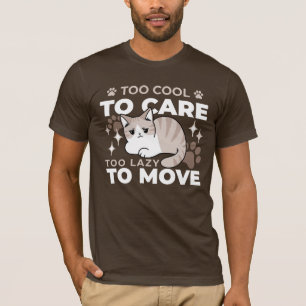 Ontspannen & Luie Vibes voor Cat Lovers Design T-shirt