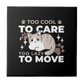 Ontspannen & Luie Vibes voor Cat Lovers Design Tegeltje (Voorkant)