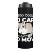 Ontspannen & Luie Vibes voor Cat Lovers Design Thermosbeker (Voorkant)
