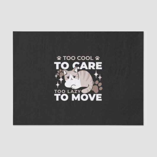 Ontspannen & Luie Vibes voor Cat Lovers Design Tissuepapier (Voorkant)