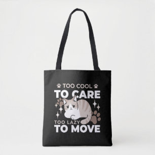 Ontspannen & Luie Vibes voor Cat Lovers Design Tote Bag