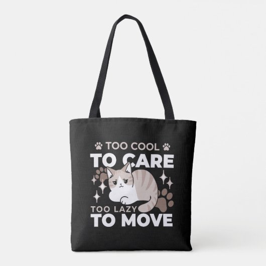 Ontspannen & Luie Vibes voor Cat Lovers Design Tote Bag (Achterkant)
