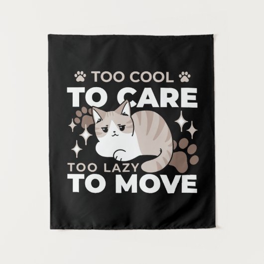 Ontspannen & Luie Vibes voor Cat Lovers Design Wandkleed (Voorkant)