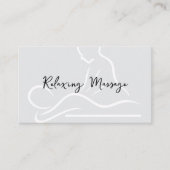 Ontspannen Massage Afspraak Herinnering Kaarten Afsprakenkaartje (Voorkant)