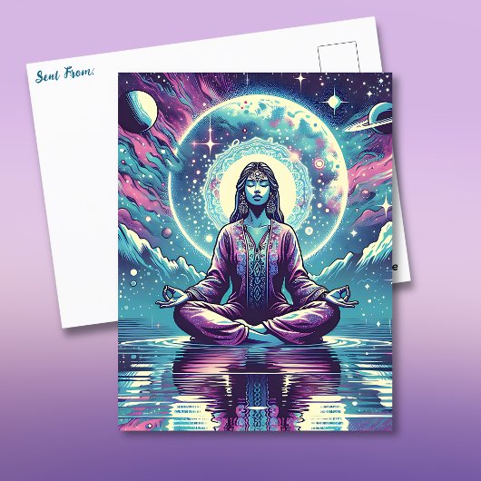 Ontspannen Meditatie Ruimte en Reflectie Briefkaart