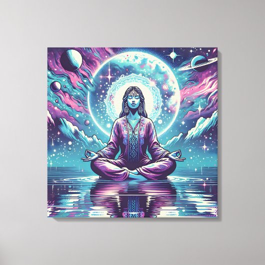 Ontspannen Meditatie Ruimte en Reflectie Canvas Afdruk (Voorkant)