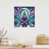 Ontspannen Meditatie Ruimte en Reflectie Poster (Keuken)